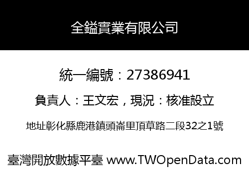全鎰實業有限公司