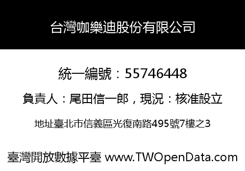 台灣咖樂迪股份有限公司