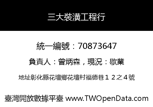 三大裝潢工程行