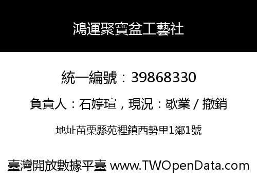 鴻運聚寶盆工藝社