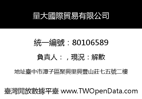 量大國際貿易有限公司