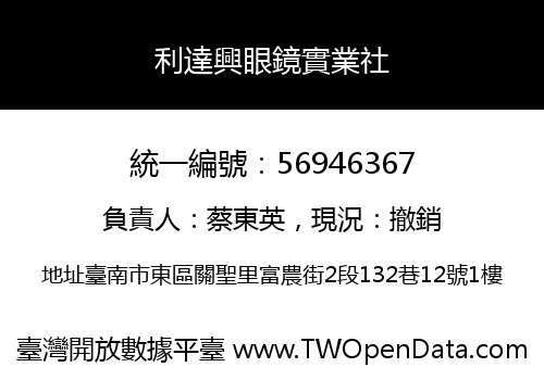 利達興眼鏡實業社