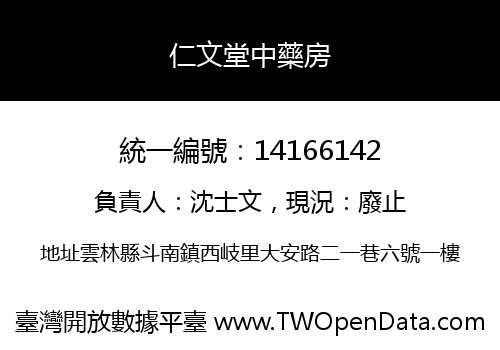 仁文堂中藥房