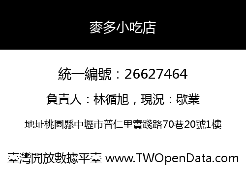 麥多小吃店