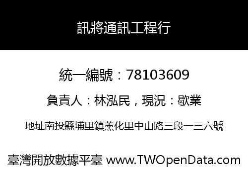 訊將通訊工程行