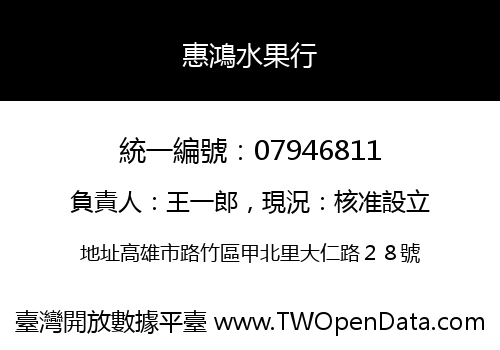 惠鴻水果行