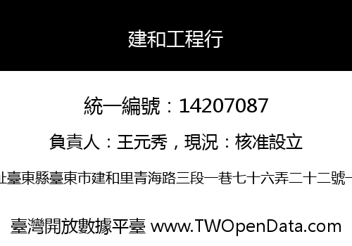 建和工程行