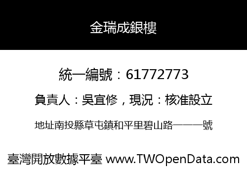 金瑞成銀樓