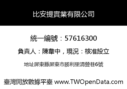 比安提實業有限公司