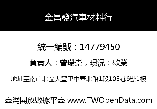 金昌發汽車材料行