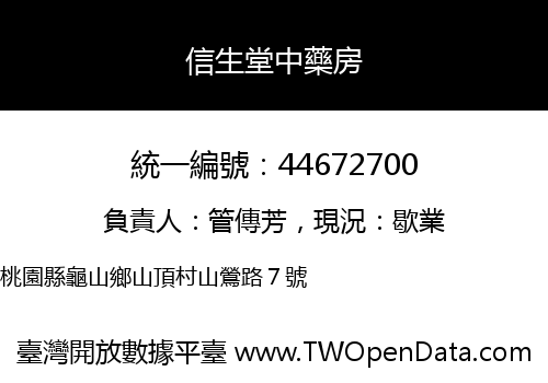 信生堂中藥房
