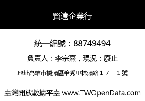 賢遠企業行
