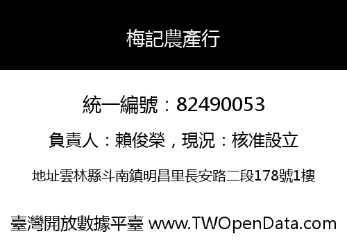 梅記農產行
