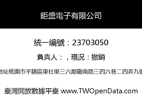 鉅盛電子有限公司