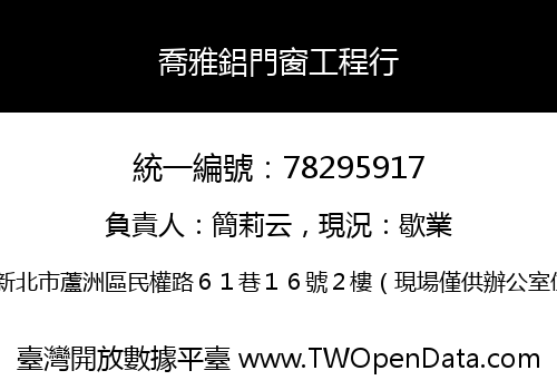 喬雅鋁門窗工程行