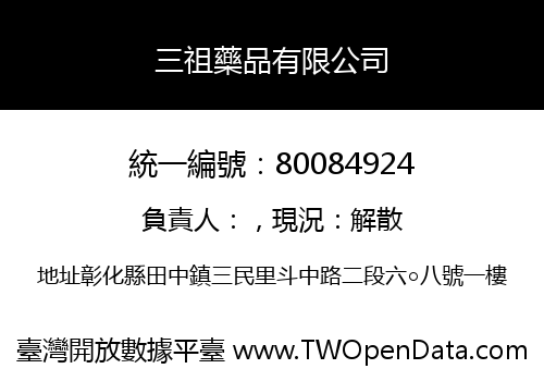 三祖藥品有限公司