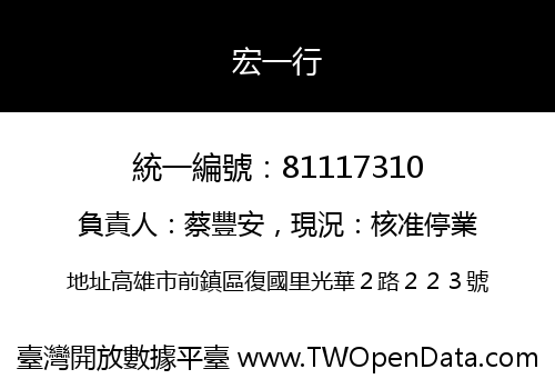宏一行