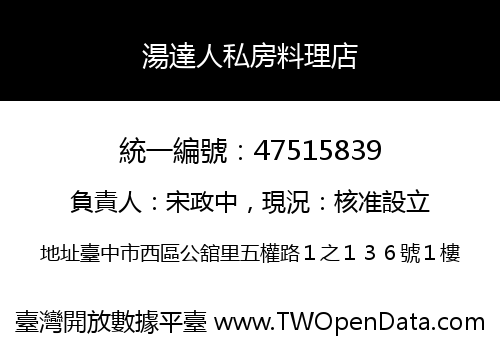 湯達人私房料理店