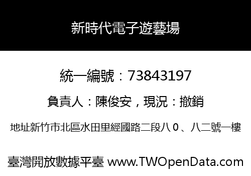 新時代電子遊藝場