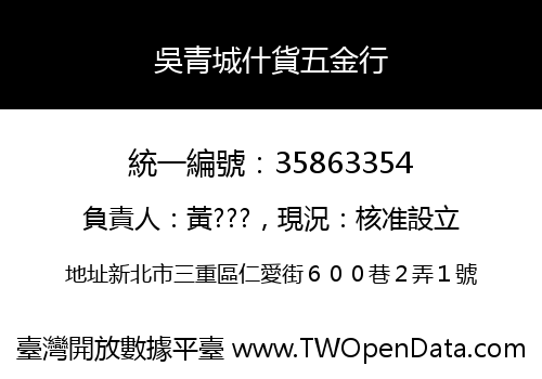 吳青城什貨五金行