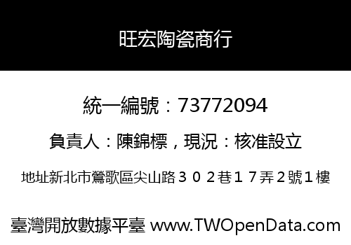 旺宏陶瓷商行