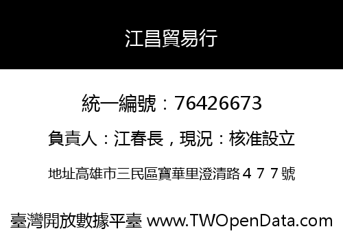 江昌貿易行