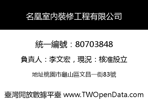 名凰室內裝修工程有限公司