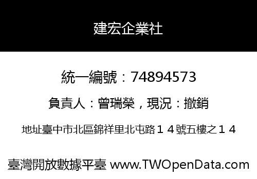 建宏企業社