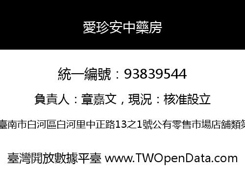 愛珍安中藥房