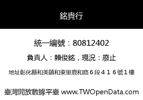 銘貴行