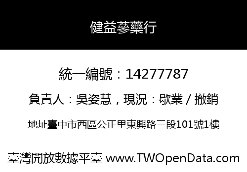 健益蔘藥行