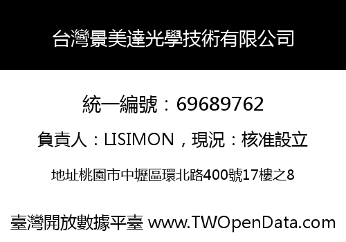 台灣景美達光學技術有限公司