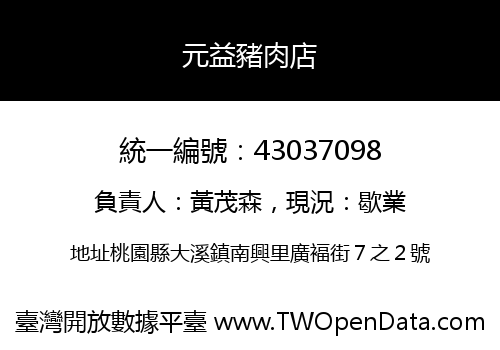 元益豬肉店