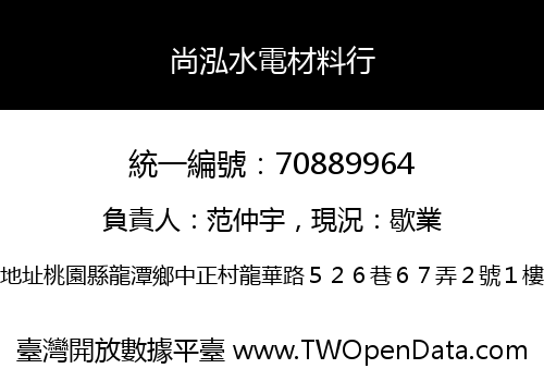 尚泓水電材料行