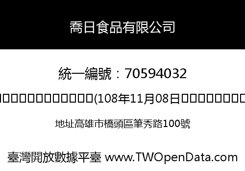 喬日食品有限公司