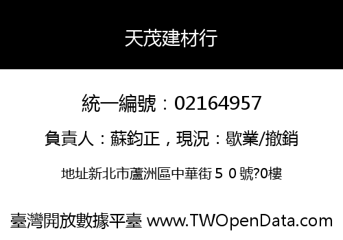 天茂建材行