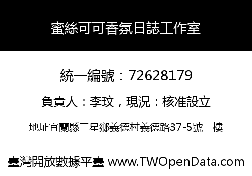 蜜絲可可香氛日誌工作室