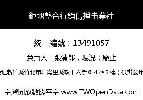 鉅地整合行銷傳播事業社