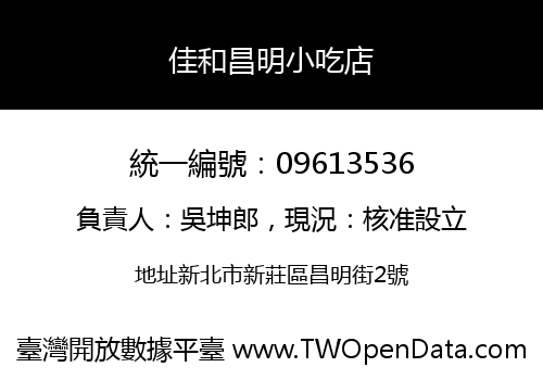 佳和昌明小吃店
