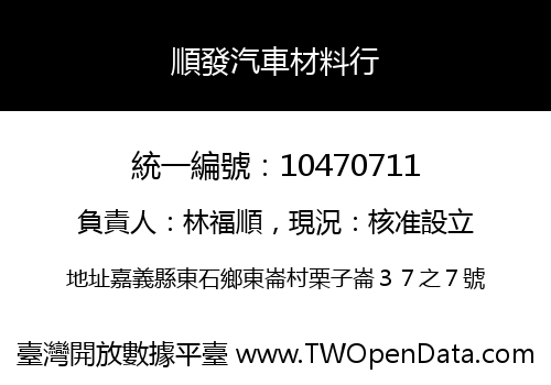 順發汽車材料行