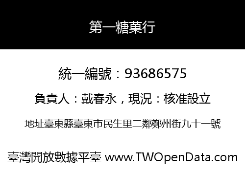 第一糖菓行