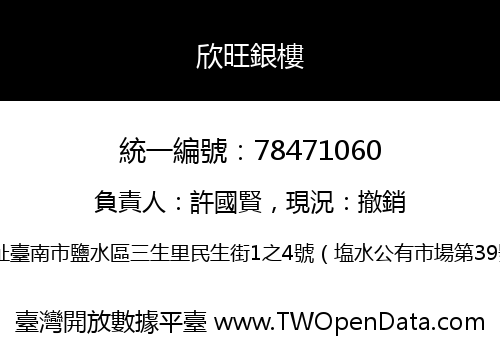 欣旺銀樓