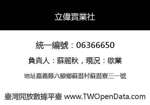 立偉實業社
