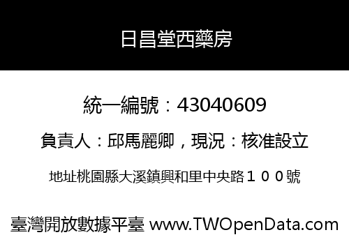 日昌堂西藥房