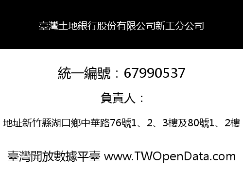 臺灣土地銀行股份有限公司新工分公司