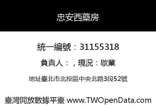 忠安西藥房