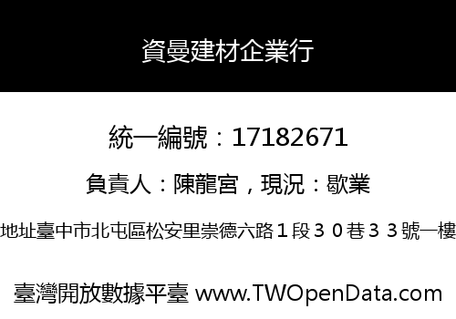 資曼建材企業行
