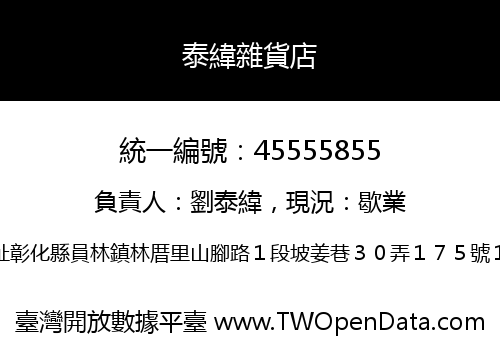 泰緯雜貨店