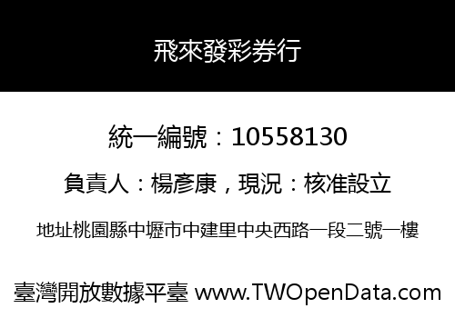 飛來發彩券行