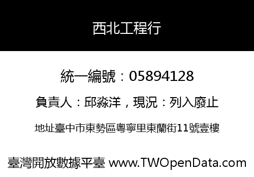 西北工程行